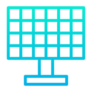 Güneş paneli. Basit resimleme