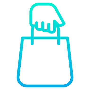 Alışveriş çantası. Basit tasarım