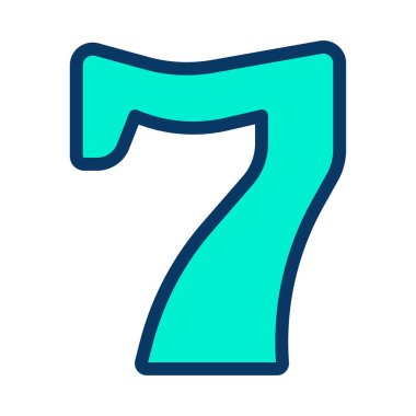 yedi web simgesi, vektör illüstrasyonu 