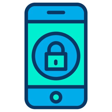 Şifre basit simge, vektör illüstrasyonu