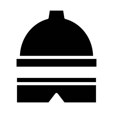 Miğfer. Web simgesi vektör illüstrasyonu