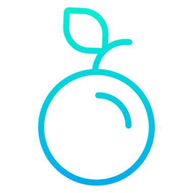 Turuncu meyve vektör illüstrasyonu