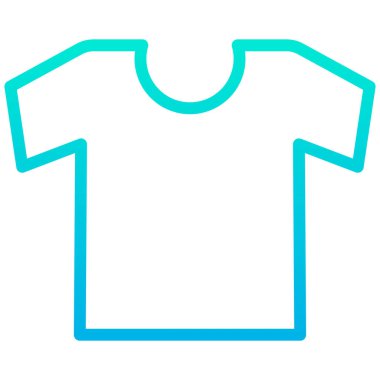 t-shirt basit simgesi, vektör çizim