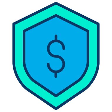 Kalkan. Web simgesi basit tasarım