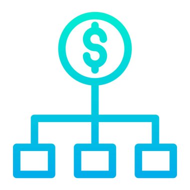 Düz tasarımda iş vektörü simgesi