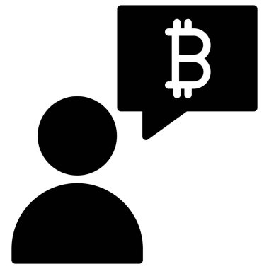 Beyaz arkaplan üzerindeki basit Konuşma vektör resimlemesi