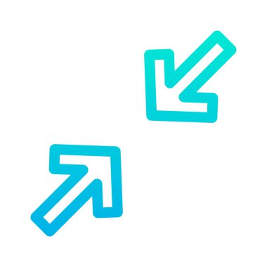 İşareti küçült, web simgesi basit illüstrasyon