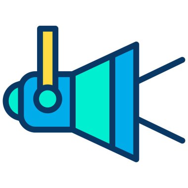 Spotlight web simgesi basit illüstrasyon