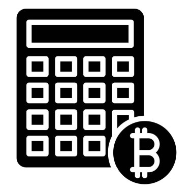 hesap makinesi düz simgesi, vektör illüstrasyonu