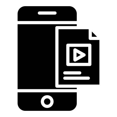 Akıllı telefon. Web simgesi basit illüstrasyon