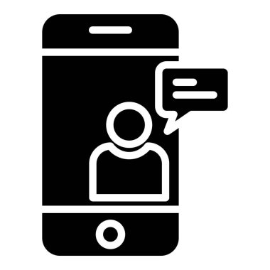 Sohbet kavramı basit sanat vektörü illüstrasyonu 