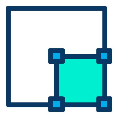 Metin basit simge, vektör illüstrasyonuName