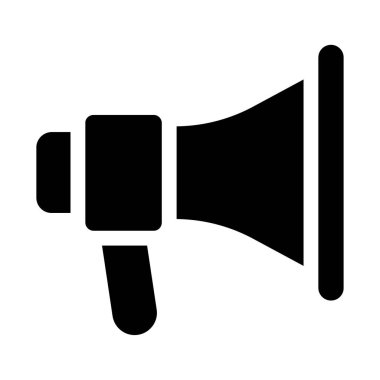 megafon simgesi, vektör illüstrasyonu