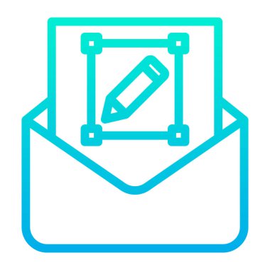 posta simgesi, vektör illüstrasyonu