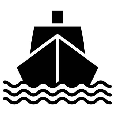Gemi nakliyesi, vektör çizimi 