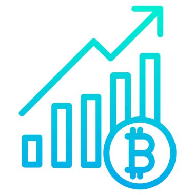 finansal büyüme grafik vektörü çizimi