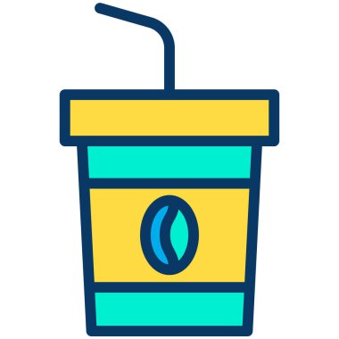 cup web simgesi, vektör illüstrasyonu