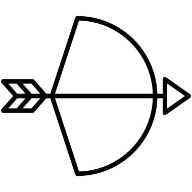 Ok ve yay. Web simgesi