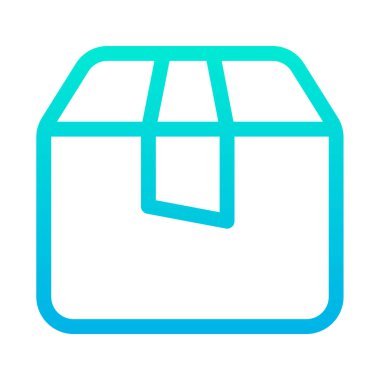 Paket kutusu, vektör illüstrasyonu 