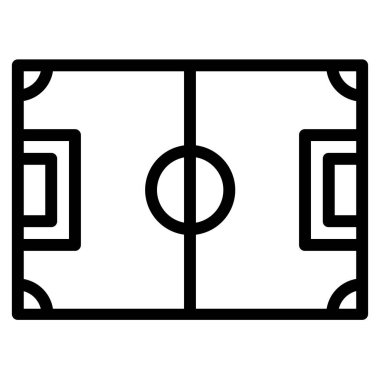 Futbol. Web simgesi basit illüstrasyon