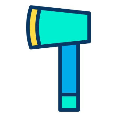 Axe vektör illüstrasyonu, simge ögesi arkaplanı