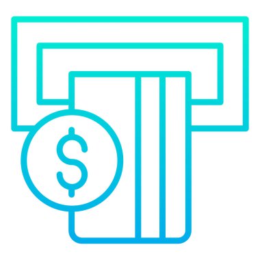 Banka. Web simgesi basit tasarım