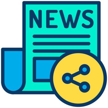 Beyaz üzerinde izole edilmiş simge, minimal vektör simgesi paylaş