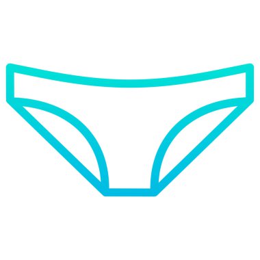 iç çamaşırı beyaz arkaplanda basit vektör simgesi