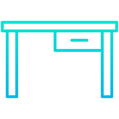 masa web simgesi vektör illüstrasyonu