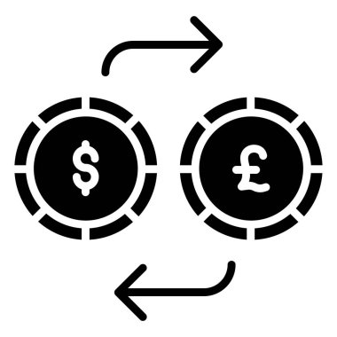 Para için. Web simgesi basit illüstrasyon