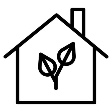 basit ev simgesini, vektör çizim