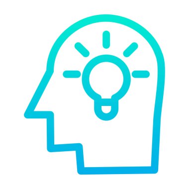 Fikir simgesinin vektör illüstrasyonu