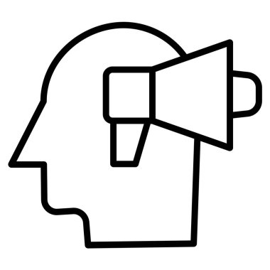 Beyin fırtınası. Web simgesi basit illüstrasyon