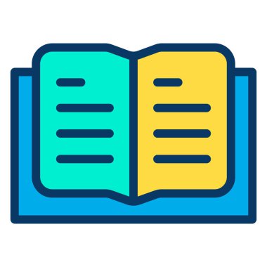 Kitap. Web simgesi basit tasarım