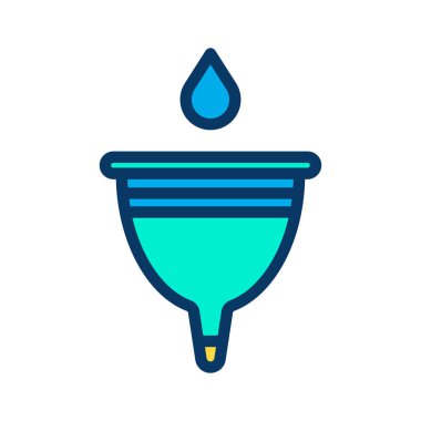 Su bırakma simgesinin vektör illüstrasyonu