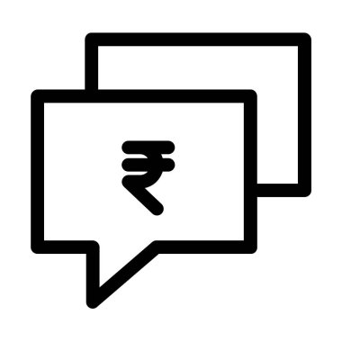 Sohbet kavramı basit sanat vektörü illüstrasyonu 