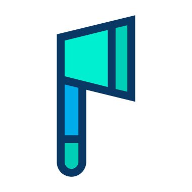 Beyaz üzerine izole edilmiş minimalist vektör simgesi