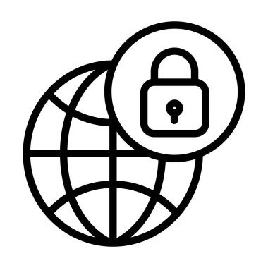 asma kilit ve kilit simgesi vektör illüstrasyon grafik tasarımı