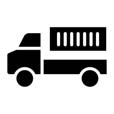 Kamyon. Web simgesi basit illüstrasyon