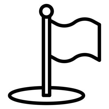 bayrak simgesi, vektör illüstrasyonu