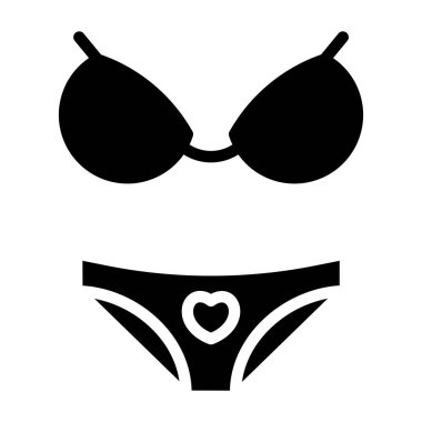 bikini web simgesi basit illüstrasyon