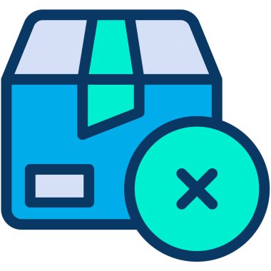 Paket web simgesi basit illüstrasyon