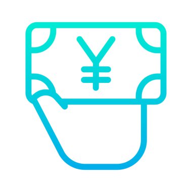 Para için. Web simgesi basit illüstrasyon 