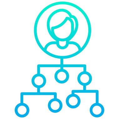 hiyerarşi. Web simgesi basit tasarım