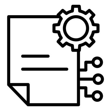 seo ve geliştirme çizgisi vektör simgesi