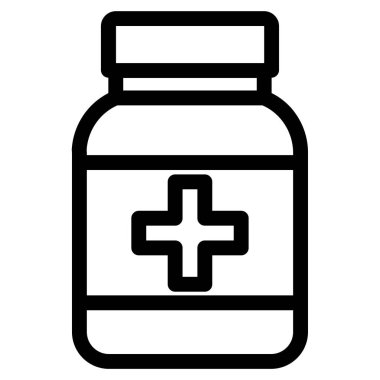 İlaçlar. Web simgesi basit tasarım