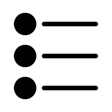 Kontrol listesi. Web simgesi basit tasarım
