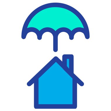 Ev Sigortası, konsept vektör çizimi