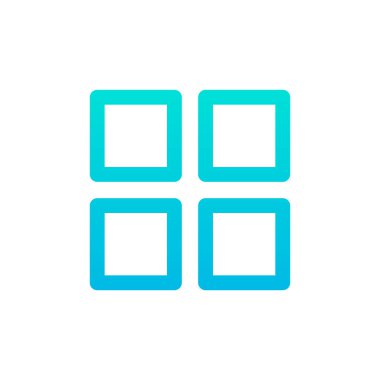 Izgara Görünümü modern simgesinin vektör illüstrasyonu