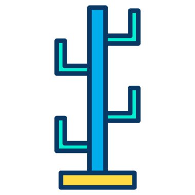 Beyaz arkaplanda basit vektör simgesini göster